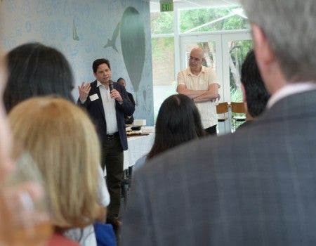 Alexander Regier, David Alexander at launch of the Space Humanities Initiative