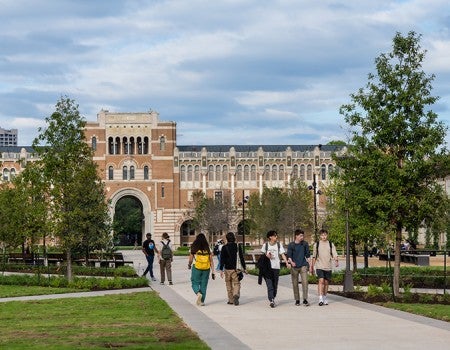 view of Rice campus