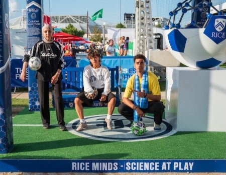 Rice booth at the 2026 World Cup Fan Fest in Houston