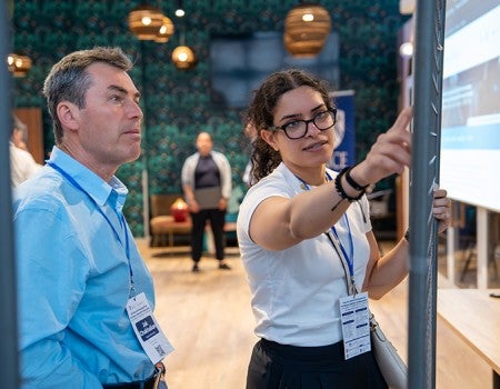 Conference attendees at the Quantum Materials Synthesis workshop in paris
