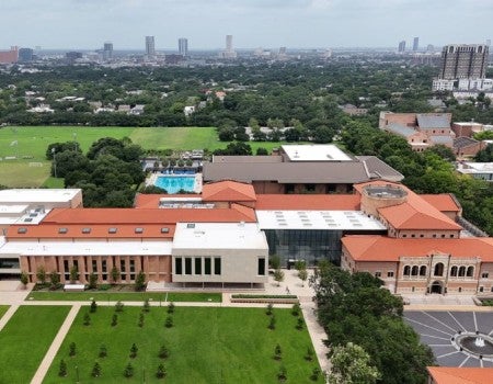 Aerial of Virani Hall