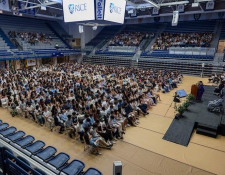 Rice's newest Owls at Matriculation 2026 