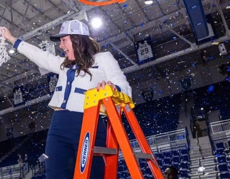 Rice women's basketball head coach Lindsay Edmonds