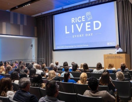 Welcome Back Event and Rice LIVED