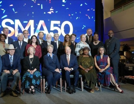 South Main Alliance leaders and supporters celebrate the organization’s 50th anniversary Oct. 20 at NRG Stadium.