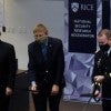 President Leebron was joined by dignitaries for the Oct. 30 opening ceremony of the Rice University National Security Research Accelerator laboratories in Dell Butcher Hall.