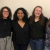 Members of the award-winning “At Your Cervix” team, from left: Krithika Kumar, Elisa Arango, Sanika Rane, Susannah Dittmar and Lauren Payne.