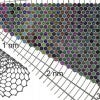 A color map illustrates the inherent colors of 466 types of carbon nanotubes with unique (n,m) designations based their chiral angle and diameter.
