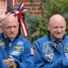 The experience of identical twin astronauts Mark, left, and Scott Kelly was the basis for NASA's Twins Study, which followed them for the year Scott spent at the International Space Station. Data from the study showed humans appear to age faster in space. (Credit: NASA)