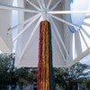 Sheila Hicks, "Questioning Column," 2016. Photo by Jeff Fitlow