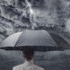 Man with Umbrella