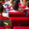 Students sitting in an auditorium 