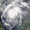 Hurricane Harvey viewed from space. Elements of this image are furnished by NASA