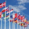 World Flags Blowing In The Wind