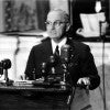 President Harry S. Truman addressing a joint session of Congress asking for $400 million in aid to Greece and Turkey. This speech became known as the "Truman Doctrine" speech.
