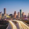 Houston, Texas, USA downtown city skyline and highway. Photo credit: 123rf.com