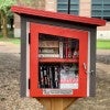 One of the three new Little Free Libraries is outside Valhalla