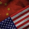 chinese and american flag