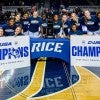 The Rice women's basketball team claimed the Conference USA regular season title March 7 at Tudor Fieldhouse.