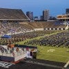 The Class of 2021 graduation marked the first time Rice Stadium has ever hosted commencement. (Photo by Tommy LaVergne)