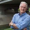 Phil Bedient standing near underpass