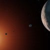 illustration showing what the TRAPPIST-1 system might look like