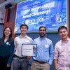 The winning Team Audubon, from left: students Minxuan Luo, Alexander Xiong, Krish Kabra and William Lu.