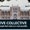 Graphic highlighting the Center for Civic Leadership spring showcase