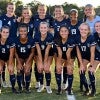The Rice soccer team poses for a photo.