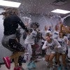 Rice women's basketball coach Lindsay Edmonds and the Owls celebrate after beating Texas A&M on Nov. 27, 2022. 