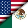 Mexican US flag