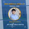 Joshua Fang Phi Beta Kappa scholarship graphic