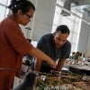 Jeannette Kuo teaches a student during a studio course last semester as a Cullinan Visiting Professor within Rice Architecture. 