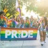 Rice at the Pride parade
