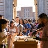 Rice University President Reginald DesRoches welcomed new graduate students with a tasty barbecue meal Aug. 15. 