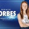Grace Forbes was chosen as one of the Top 30 honorees for the 2023 NCAA Woman of the Year Award, the organization announced on Oct. 23.