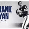 Frank Ryan, a member of the Rice Athletics Hall of Fame who went on to lead the Cleveland Browns to the NFL title, passed away on Monday at the age of 87.