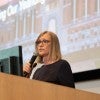 School Literacy and Culture Director Karen Capo speaks during the program's annual end-of-year celebration event May 15, 2024.