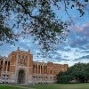 A shot of Lovett Hall on Rice University's campus.