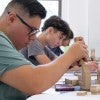 A high school student participates in the Rice University Summer Immersion program.