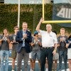 Fred Hansen is recognized during a Rice football game Oct. 12, 2024.