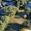 Aerial shot of Bear Creek during Hurricane Harvey