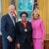 Ruth Simmons with Joe and Jill Biden