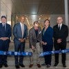 Robert T. Ladd, Reginald DesRoches, Amy Dittmar and Igor Marjanović pose as William T. Cannady (middle) cuts the ribbon to dedicate William T. Cannady Hall.