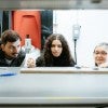 Morosan and team in the lab