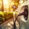 stock image of EV charging