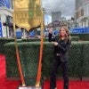 Rice student Sutton Walsh at the NFL Honors in New Orleans.