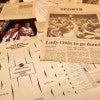 Newspaper clippings from 2000 women's basketball team