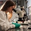 girl in lab