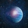 stock illustration of a distant planet